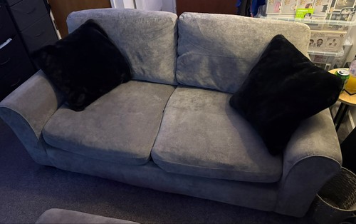 Grey fabric seater - fabric,
