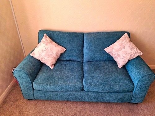 Som toile blue velvet seater - velvet, 2