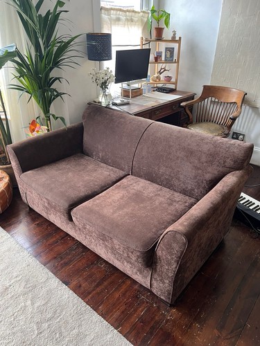 Brown material som toile - brown,
